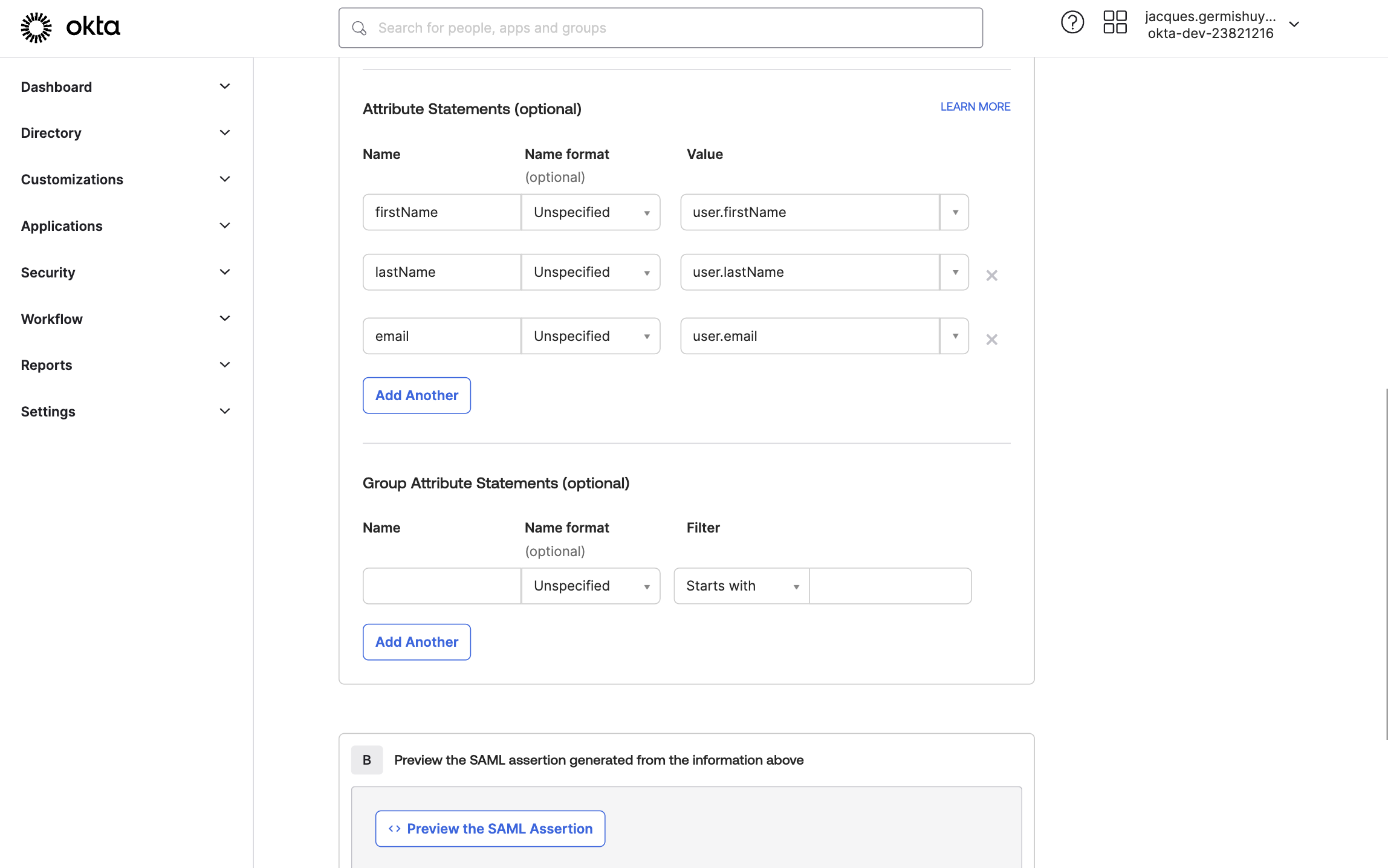 attribute statements